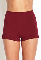 Thumbnail for your product : Forever 21 Cuffed Stretch Knit Shorts