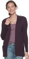dark purple cardigan outfit