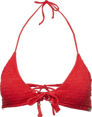 Passion Fruit Beachwear - Orchid Bikini Top - Red - ShopStyle Two