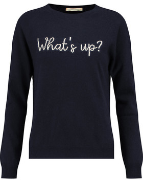 Chinti and Parker What's Up Intarsia Wool And Cashmere-Blend Sweater