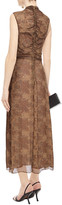 Thumbnail for your product : Nicholas Ruched Floral-print Silk-georgette Midi Dress