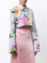 Thumbnail for your product : Off-White cropped floral printed blouse