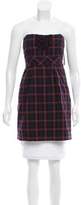 Thumbnail for your product : See by Chloe Plaid Strapless Tunic