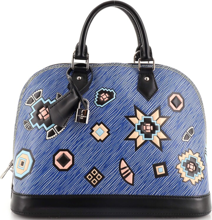 LOUIS VUITTON Alma BB Graffiti limited edition handbag in leather