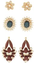 Thumbnail for your product : Charlotte Russe Embellished Cluster Earrings - 3 Pack