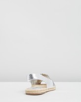 Thumbnail for your product : Holster Women's Silver Flat Sandals - Chloe - Size One Size, 11 at The Iconic