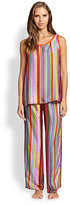 Thumbnail for your product : Josie Anastasia Striped Satin Pajama Set