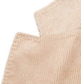 Thumbnail for your product : Brunello Cucinelli Beige Slim-Fit Sea Island Cotton-Corduroy Suit Jacket - Men - Camel