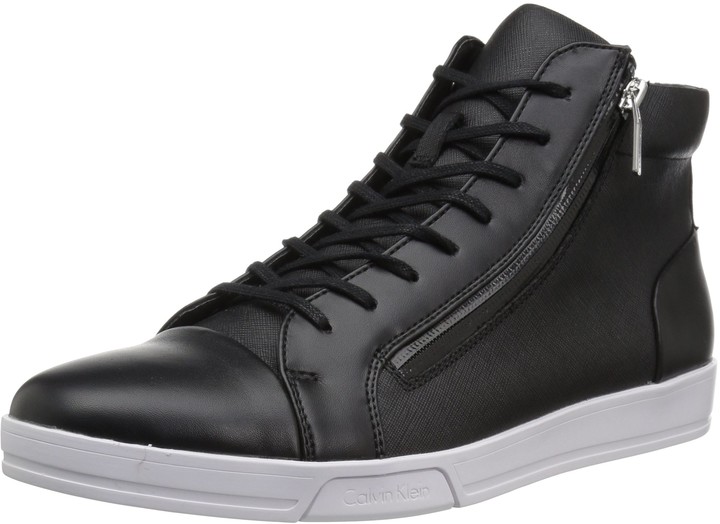 calvin klein leather sneakers
