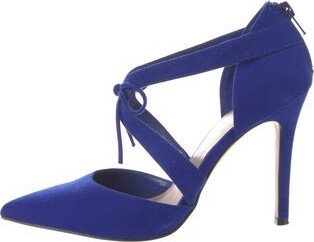 Saks Fifth Avenue Suede D'Orsay Pumps