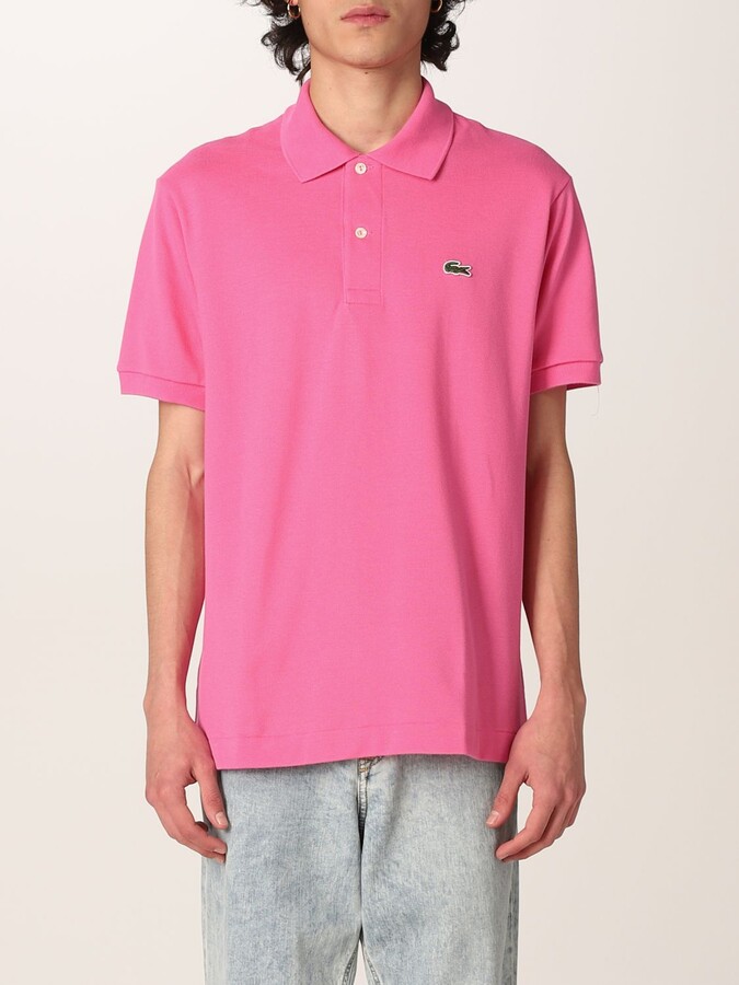 Mens Pink Lacoste Polo | Shop The Largest Collection | ShopStyle