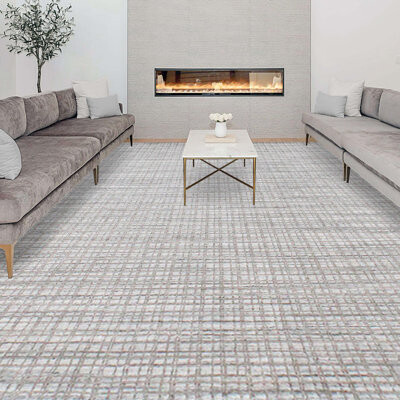 Bokara Rug Co. Inc. Hand-Knotted High-Quality Gray and Silver Area Rug