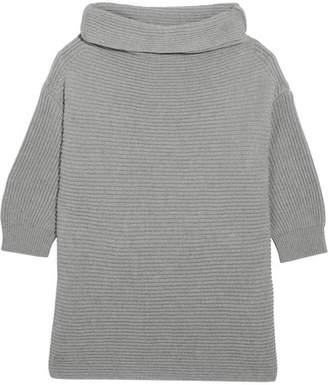 Max Mara Ribbed Cotton Sweater - Gray