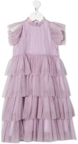 Thumbnail for your product : Il Gufo Ruffled High-Neck Dress