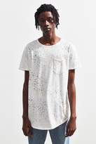 Thumbnail for your product : Urban Outfitters Splatter-Dye Scoop Neck Curved Hem Tee