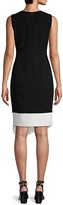 Thumbnail for your product : Calvin Klein Asymmetrical Hem Sheath Dress