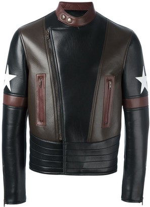 Givenchy Star Patch Biker Jacket