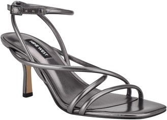 pewter strappy sandals