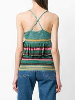 Thumbnail for your product : L'Autre Chose Ruffle Trim Striped Vest