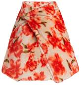 Thumbnail for your product : Jil Sander Floral Wrap Scarf - Womens - Red