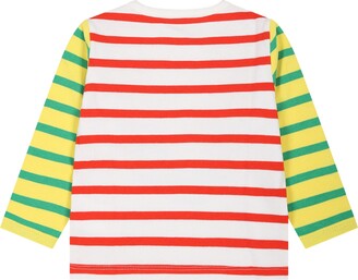 Stella McCartney Kids White T-shirt For Baby Boy With Multicolor Prints