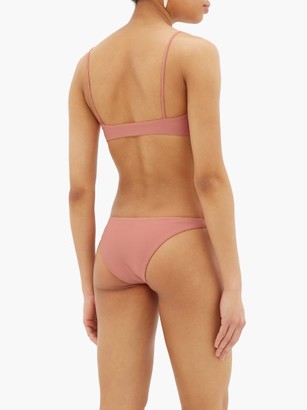 JADE SWIM Muse Thin-strap Bikini Top - Light Pink