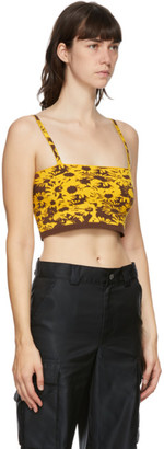 Marc Jacobs Yellow and Brown Heaven by Techno Tank Top