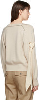 Thumbnail for your product : Chloé Beige Cashmere V-Neck Sweater