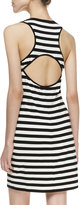Thumbnail for your product : Trina Turk Trina by Anza Cutout Striped Tank Dress, Black/White