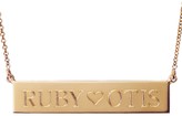 Thumbnail for your product : Jennifer Meyer Personalized Nameplate Necklace - Rose Gold, 1 Side Engraving, 17-in.