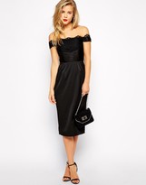 Thumbnail for your product : ASOS Lace Panel Wrap Dress