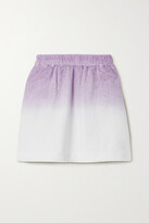 Thumbnail for your product : Terry. Isola Ombré Cotton Mini Skirt - Purple