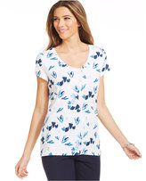 Thumbnail for your product : Style&Co. Style & Co. Sport Scoop-Neck Heart Print Tee