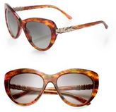 Thumbnail for your product : BVLGARI Scaled Arm 55MM Butterfly Sunglasses