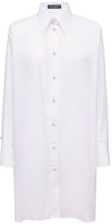 Thumbnail for your product : Dolce & Gabbana Poplin Shirt Dress W/back Lace Panel