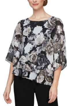 chiffon evening tops