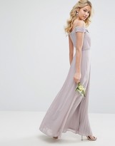 Thumbnail for your product : TFNC Wedding Cold Shoulder Embellished Maxi Dress