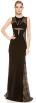 Thumbnail for your product : J. Mendel Gown with Lace Inserts