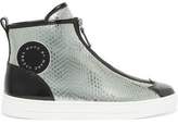 Marc By Marc Jacobs Beekman Patent And Snake-Effect Leather High-Top Sneakers