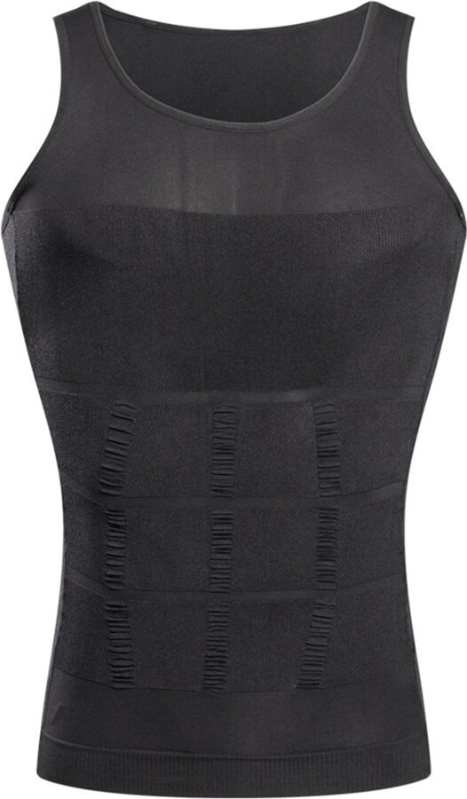 BaronHong Herren Shapewear Brust Binder - Gynäkomastie Unterwäsche Bauchkontrolle