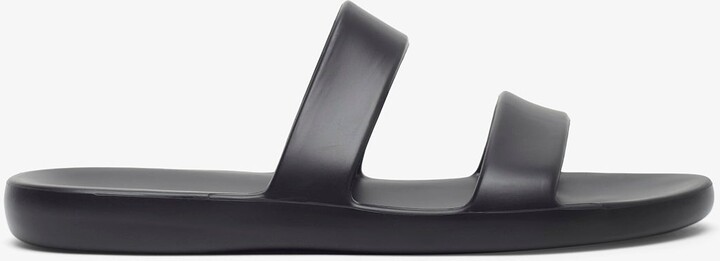 The Row Foam black rubber sandals