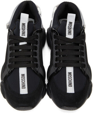 Moschino Black Teddy Strap Sneakers