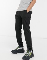 Thumbnail for your product : ASOS DESIGN smart skinny trousers in black with elasticated waist