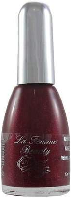 La Femme Nail Polish - Shade 95 Crimson Glitter by
