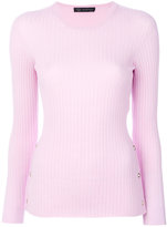 Versace - ribbed top - women - Polyester/Laine - 42