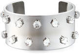 Thumbnail for your product : Lele Sadoughi Crystal-Studded Silvertone Cuff Bracelet