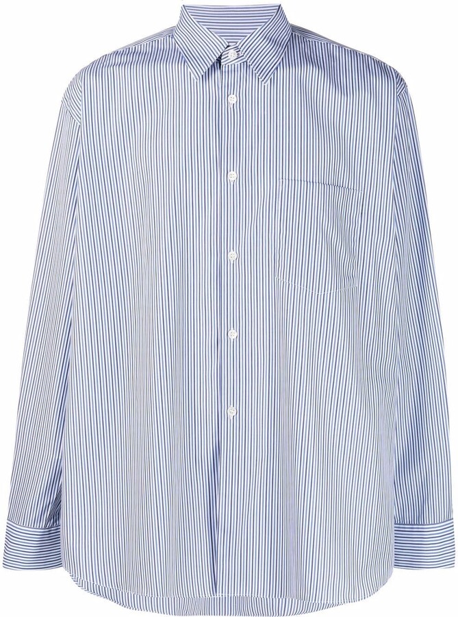 ComComme des Garçons Shirtme des garçons shirt Cotton striped shirt ...