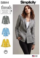 Thumbnail for your product : Simplicity Women's Blazer Sewing Pattern, 8844