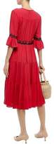 Thumbnail for your product : Kate Spade Embellished Gathered Crepe Midi Dress