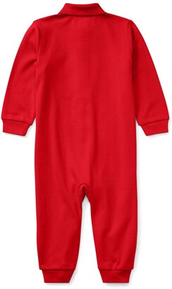 Ralph Lauren Kids Long-Sleeve Button Coverall, Size Newborn-12M